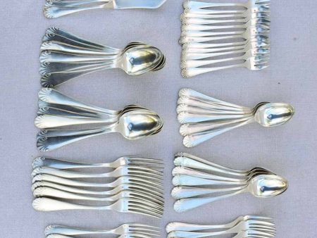 1920 s Christofle silver plate cutlery set Supply