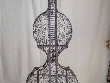 Vintage sculpture of a Double bass - Edith Taioni Online Sale