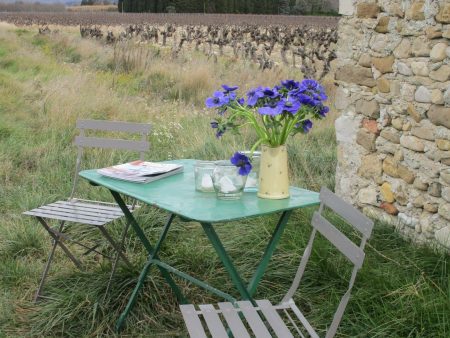 Rustic iron folding garden table For Discount