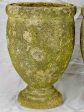 Pair of vintage Italian garden urns - signed, cement 18  Online Sale