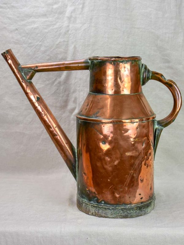 19th Century French copper watering can - rose garden Online now