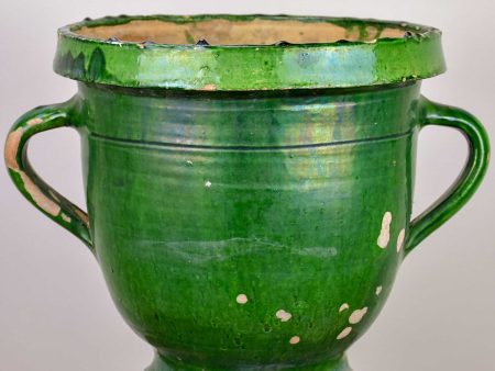 19th Century French green garden planter from Castelnaudary - 13 ¾   Hot on Sale