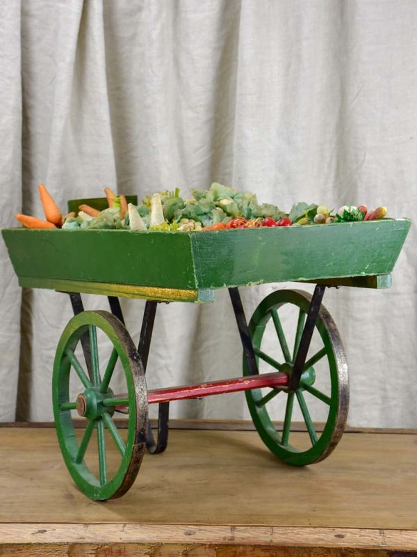 French children s toy wheelbarrow with handmade fruit and vegetables Online Sale