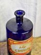 Rare collection of antique French apothecary jars - cobalt blue Online