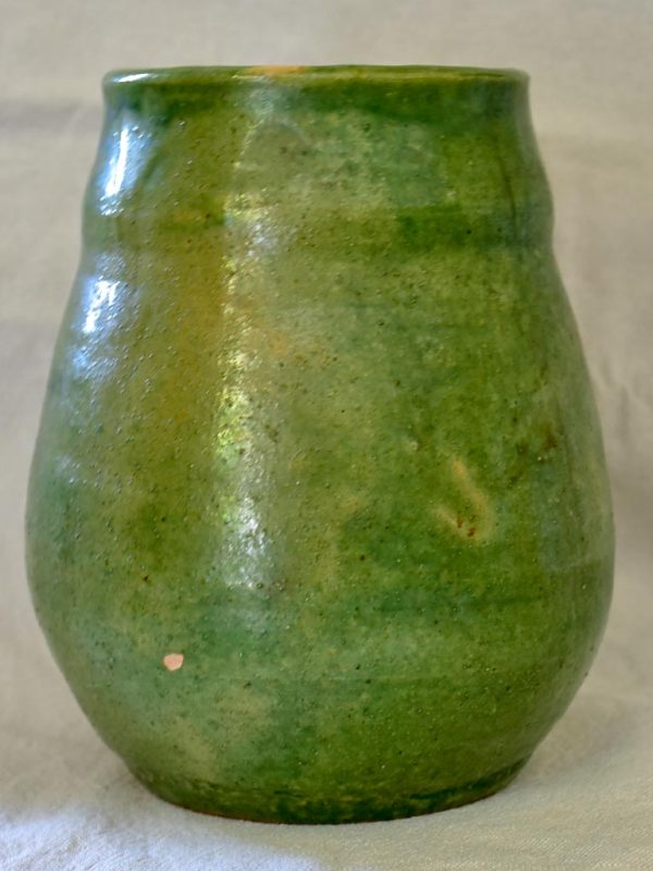 20th Century green glazed preserving pot from Dieulefit 7½  Discount