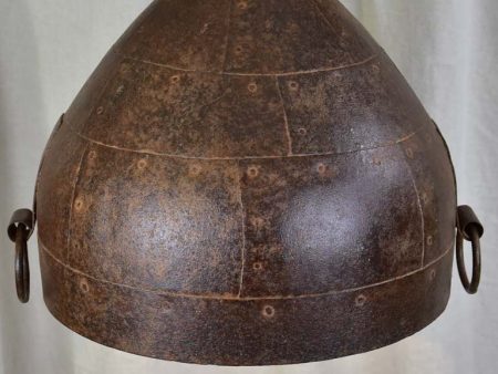 Antique Indonesian drum light fitting For Sale