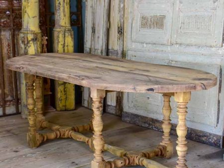 Antique French oval dining table - walnut, 19th Century Online Sale