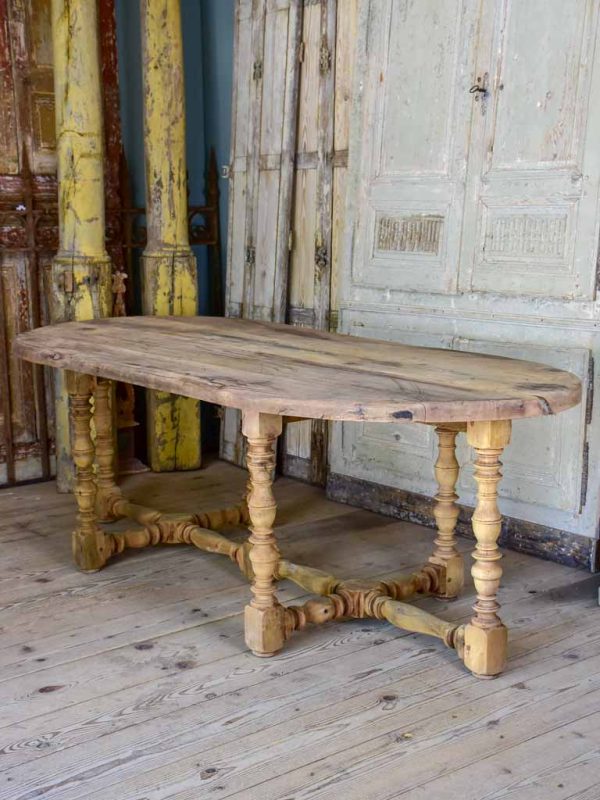 Antique French oval dining table - walnut, 19th Century Online Sale