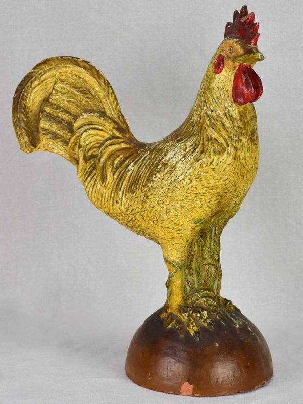 Early 20th-century French rooster - terracotta 13½  Cheap