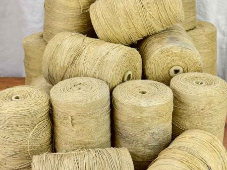 Collection of twenty large antique French twine spools For Discount