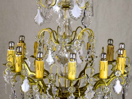 Antique French crystal chandelier - 12 lights Hot on Sale