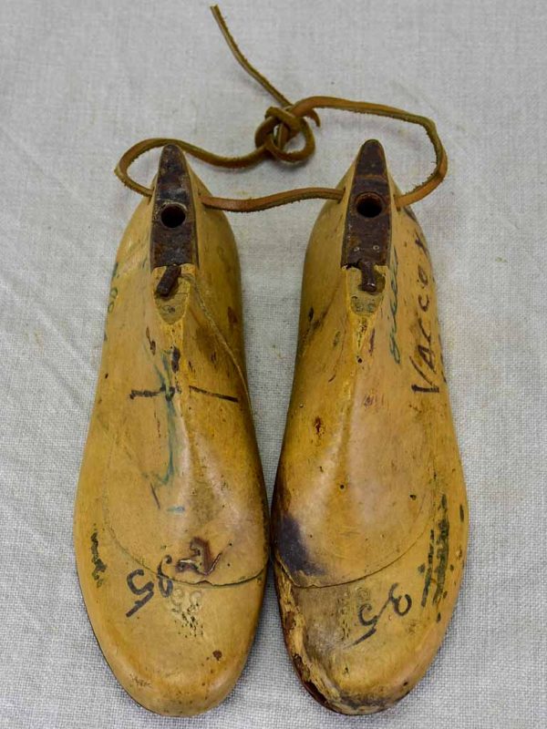 Pair of 1950 s French wooden shoestays Discount