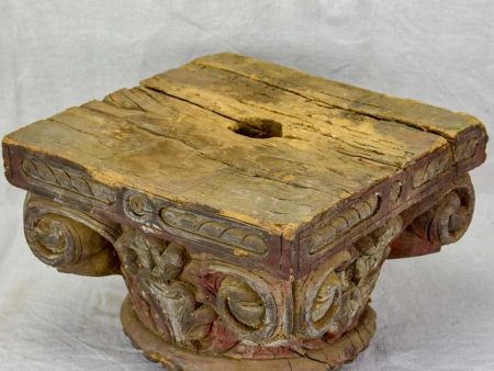 Antique salvaged column capital Hot on Sale