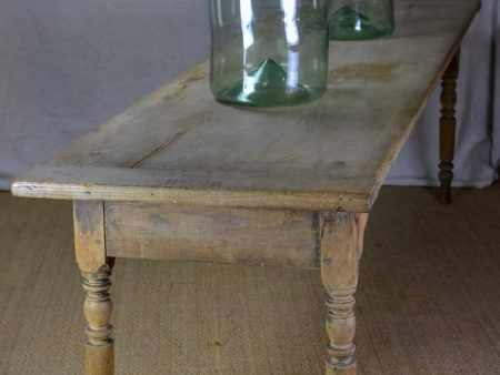 Early 19th Century French farm table - bleached oak 28  x 104¼  For Cheap