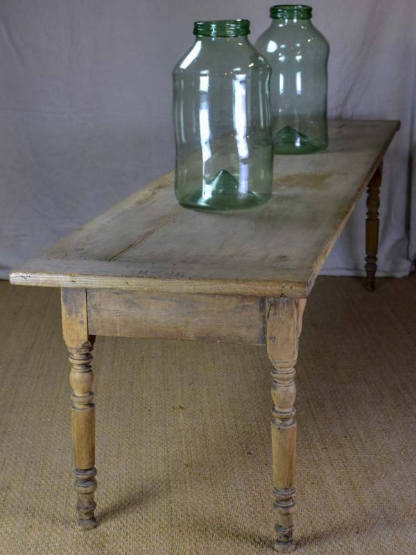 Early 19th Century French farm table - bleached oak 28  x 104¼  For Cheap