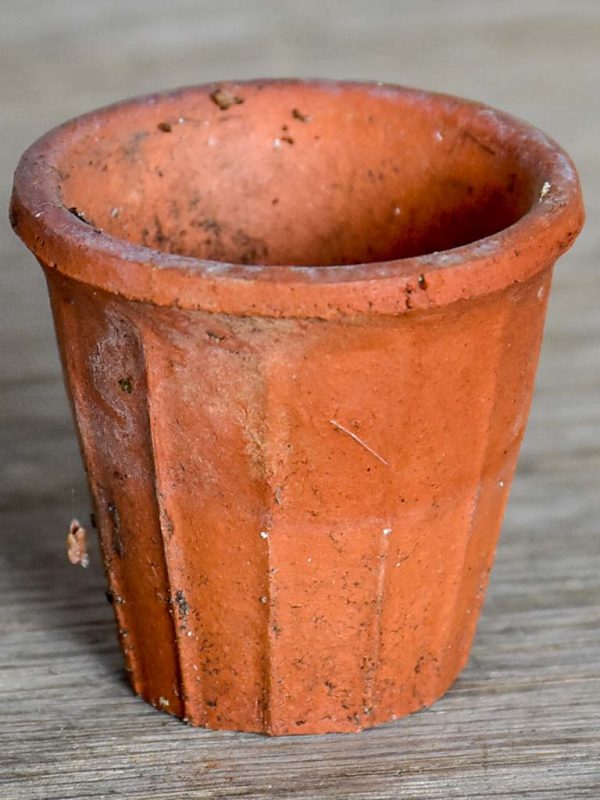 Collection of 12 miniature terracotta seed pots For Sale