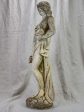 French sculpture of a draped lady collecting water 35  Sale