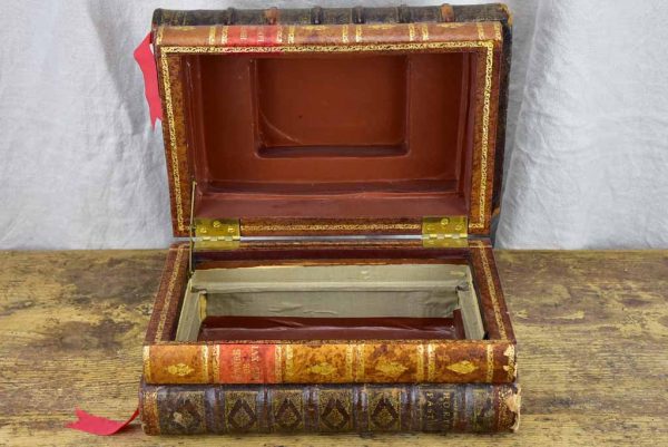 Antique French secret storage books Hot on Sale