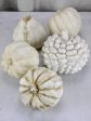 Collection of five vintage pumpkin plaster sculptures Online Sale