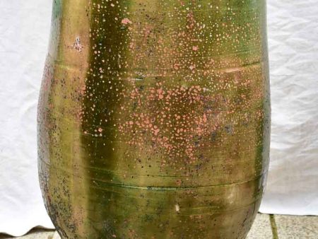 19th Century Anduze olive jar with green glaze - medium 28¼  Hot on Sale