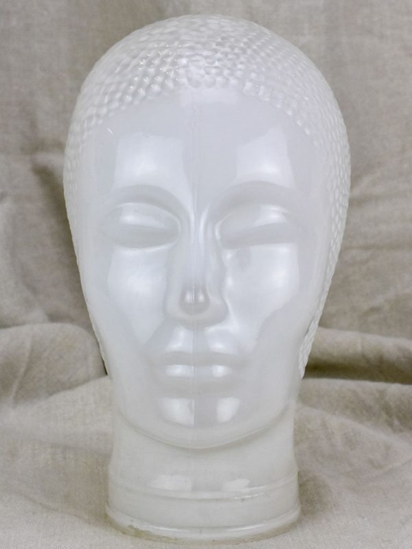 Early 20th Century opaque glass head on Sale