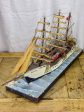 Antique French model boat,  Vigilante  - ex voto For Cheap