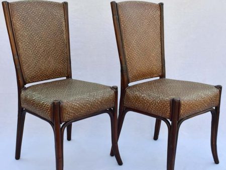 Set of ten mid-century dining chairs - cane and bentwood Hot on Sale