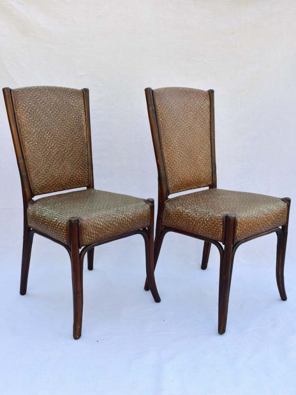 Set of ten mid-century dining chairs - cane and bentwood Hot on Sale