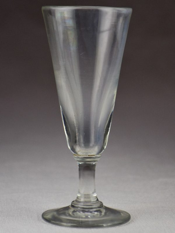 Rare set of 12 blown glass champagne flutes from the early 20th century Fashion