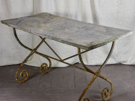 Antique French marble table - rectangular For Cheap