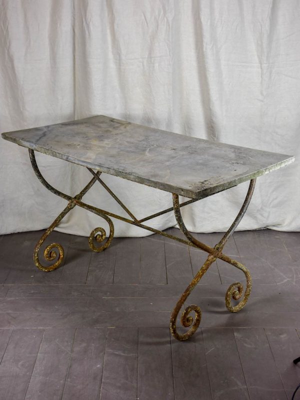 Antique French marble table - rectangular For Cheap