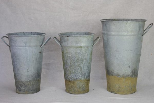 Three rustic florist vases Online Sale