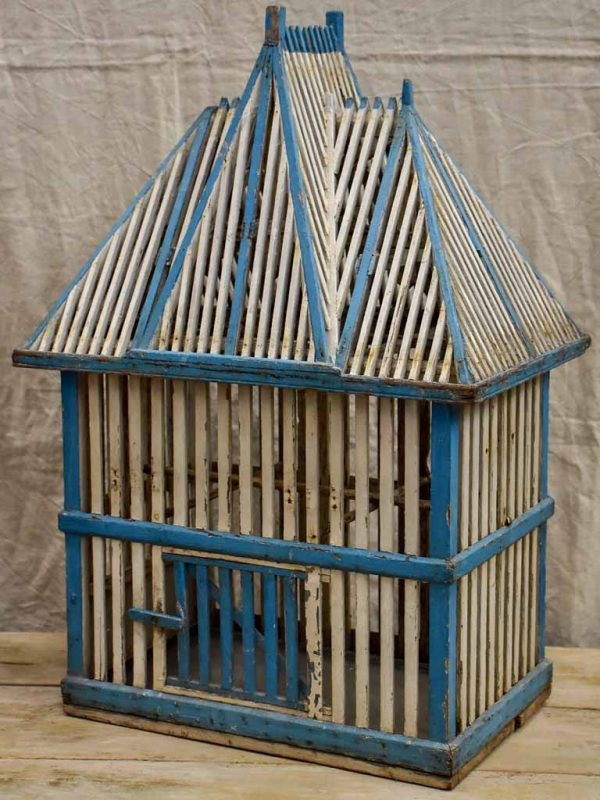 Large architectural antique French birdcage Discount