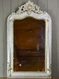 Antique French Louis Philippe mirror with grey   gold patina 32  x 53¼  Online Sale