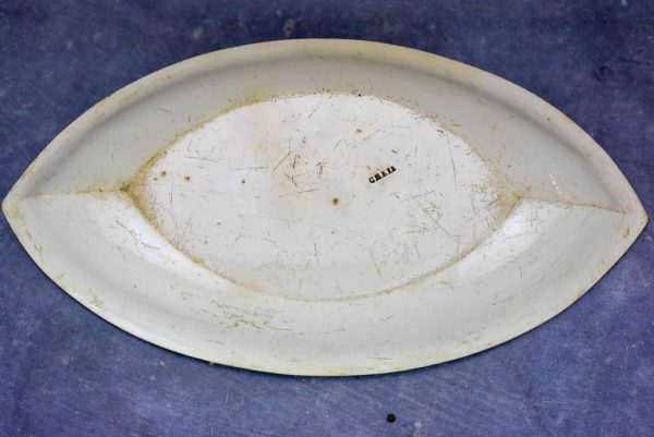 18th Century Creil presentation dish - boat shaped Online