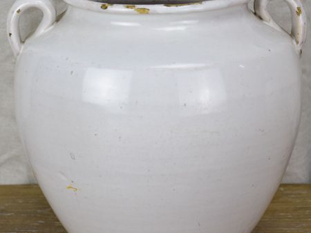 Antique French pot - white 8¾  Online Hot Sale