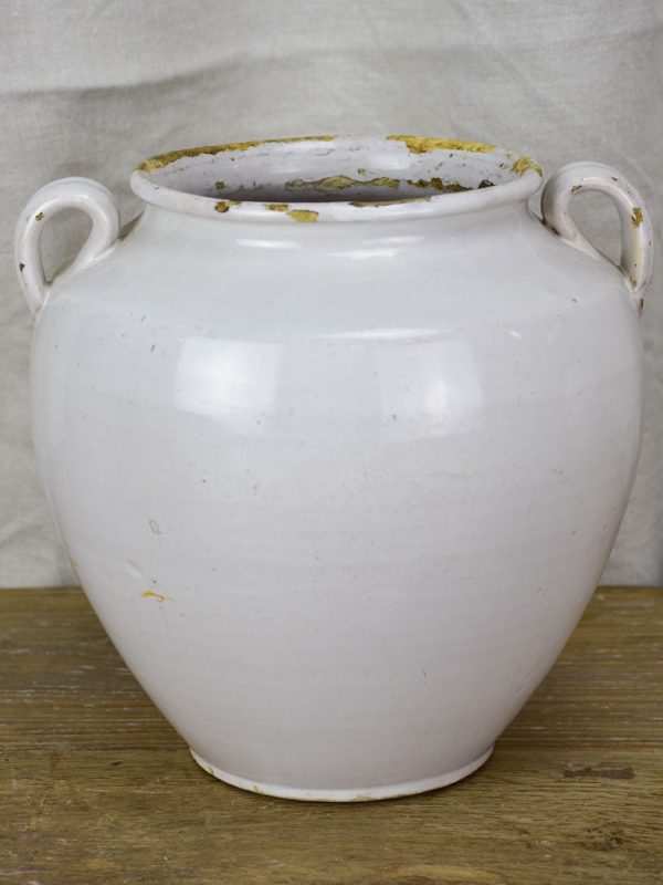 Antique French pot - white 8¾  Online Hot Sale