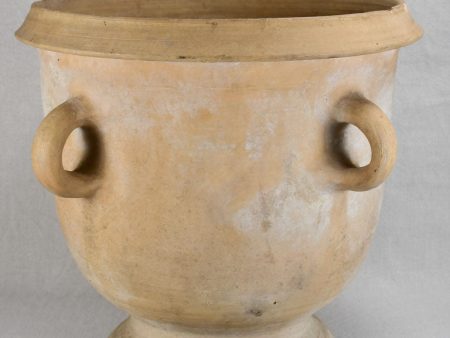 Antique French Castelnaudary terracotta planter with four handles 17¾  Supply