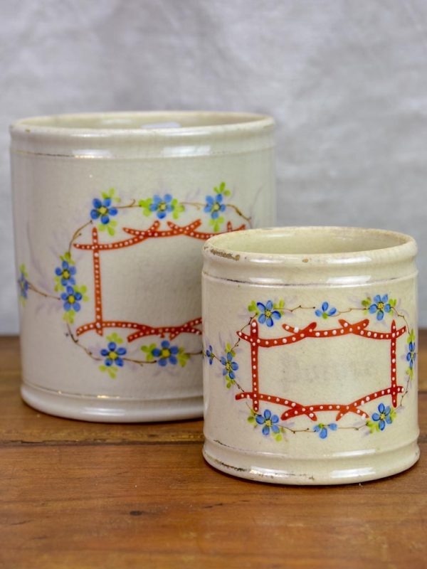 Two 19th Century French pots - salt and pepper Cheap