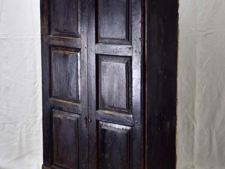 Petite 17th Century Spanish armoire with black patina 38¼  Discount