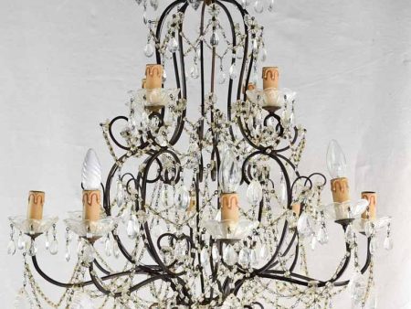 Large early twentieth century Italian chandelier - 12 lights 38½  Cheap