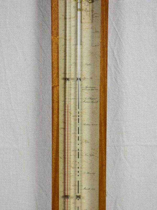 Early 20th Century French mercury barometer 39¾  For Sale