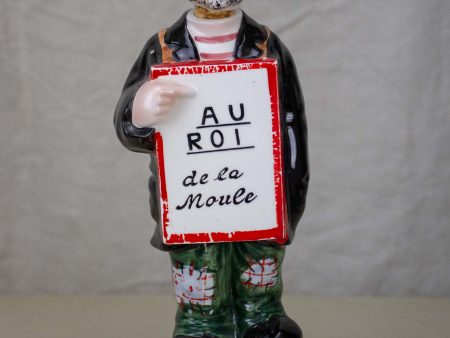 Vintage advertising music bottle - King of mussels. La vie en rose For Cheap