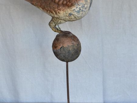 Antique French lightning rod pigeon on Sale