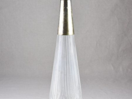 Unusual tall French carafe with silver plate detail 16½  For Cheap