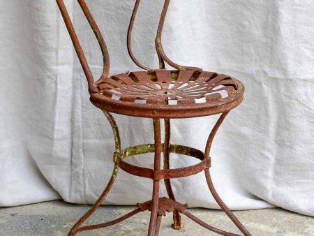 Antique French garden chair branded Arras Online