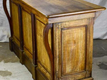 Antique French oak pharmacy counter on Sale