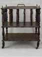 Antique French magazine rack on casters Discount