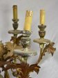 Antique French tole chandelier with leaf decorations For Discount