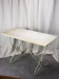 Antique French marble bistro table - rectangular Discount